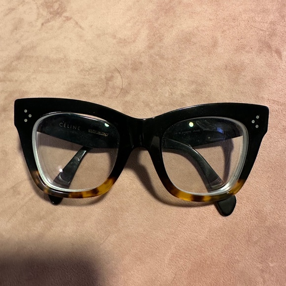 Celine Icon black and tortoiseshell glasses frames - Picture 1 of 4